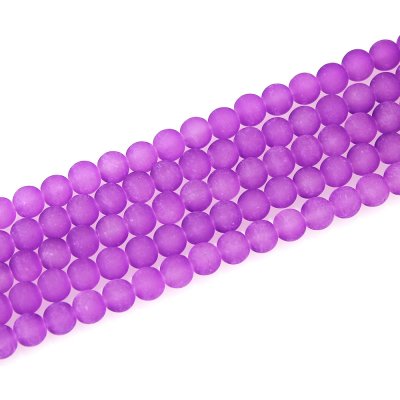 Matné korálky - fialové - ∅ 10 mm - 10 ks – Hledejceny.cz