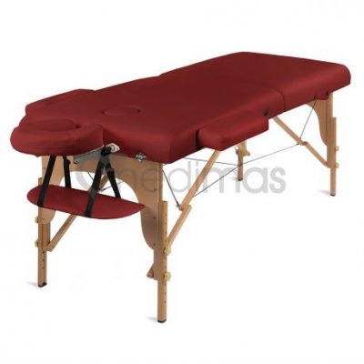 Medimas dřevěný masážní stůl lehátko Prosport 2 Deluxe červená – Zboží Dáma