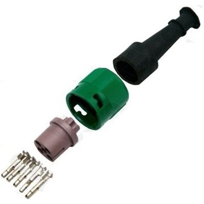 Konektorová spojka zástrčka bajonet 5-pin/1 vývody JOKON zelená - 19.5034.021 – Hledejceny.cz