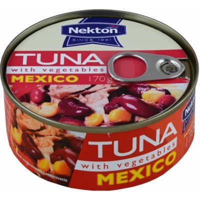 Nekton Tuňák kousky se zeleninou Mexico 170 g – Zboží Dáma
