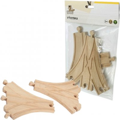 Babu vláčky Kolej rojztrojka 17cm, 2ks – Zboží Dáma