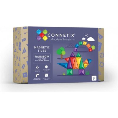 Connetix Tiles MINI 24 ks – Zboží Mobilmania