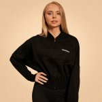 BeastPink dámská mikina na zip Bliss Black – Zboží Mobilmania