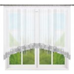 Fliying Hotová voálová záclona Helena bílá se zirkony 300x120 cm – Hledejceny.cz