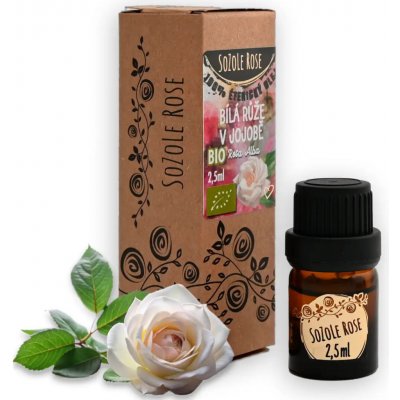 SoZoLe Rose Bio Bílá růže 3% v jojobě 2,5 ml – Hledejceny.cz