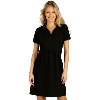 Litex dámské šaty s krátkým rukávem 5D020 černá
