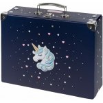 BAAGL Skládací školní kufřík Unicorn Gold s kováním – Zboží Mobilmania