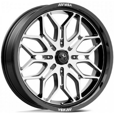 MSA Offroad Wheels M47 SNIPER 7x22 4x156 ET10 gloss black machined | Zboží Auto