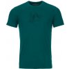 Pánské sportovní tričko Ortovox 150 Cool Logo Sketch T-Shirt pacific green
