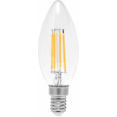 Ecolite LED žárovka E14 2W RETRO svíčka LED2W-RETRO/C37/E14/3000K teplá bílá – Zboží Mobilmania