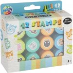 Grafix Sada 12 samonamáčitelných razítek se zvířátky – Zboží Dáma
