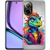 Pouzdro a kryt na mobilní telefon Realme mmCase Gelové Realme C67 - barevný dinosaurus