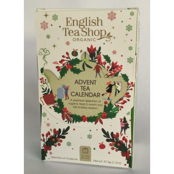 English Tea Shop Adventní čajový kalendář 25 sáčků bílá krabička