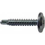 Vrut samovrtný s rámovou hlavou a křížovou drážkou do plechu bílý pozink 4,2x32 - 100ks – Hledejceny.cz