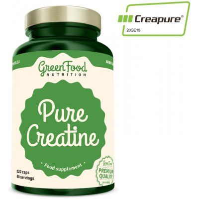 GreenFood Pure Creatine 120 kapslí – Hledejceny.cz