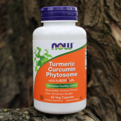 NOW Foods NOW Turmeric Curcumin Phytosome Kurkumin fytosom 500 mg x 60 rostlinných kapslí