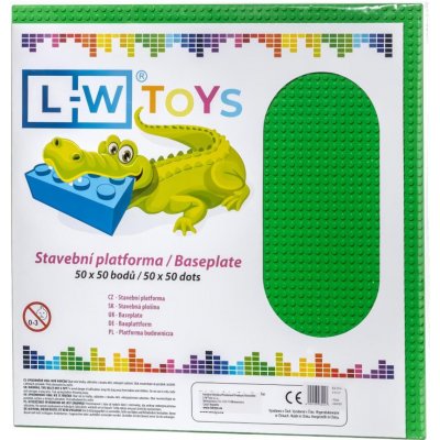 L-W Toys Velká podložka na stavění 50x50 zelená – Zboží Mobilmania