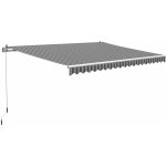 OBI Markýza s kloubovými rameny Aventura šedo-bílá 400 x 250 cm – HobbyKompas.cz