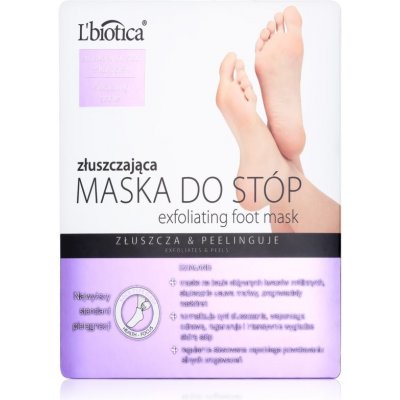 L’Biotica Exfoliating Foot Mask Exfoliační ponožky pro zjemnění a hydrataci pokožky nohou 40 ml – Zbozi.Blesk.cz