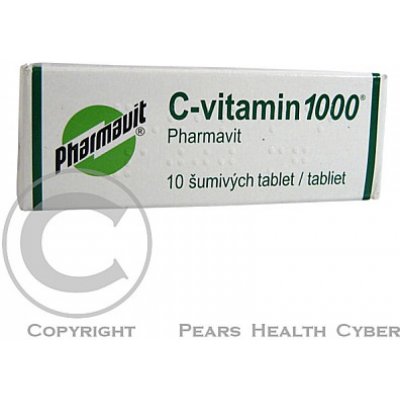 C-VITAMIN 1000 PHARMAVIT POR 1000MG TBL EFF 10 – Zboží Mobilmania