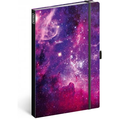 Presco Group Notes linkovaný A-8414 Galaxie 13x21cm s gumičkou – Sleviste.cz