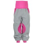 Cronies zateplené softshellové kalhoty šedo růžové – Zboží Mobilmania