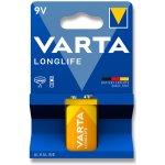 Varta Longlife 9V 1ks 4122101411 – Zboží Mobilmania