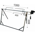 Karel Janeček Gril 1300 mm s motorem pro zátěž do 100 kg – Hledejceny.cz