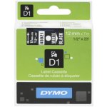 Dymo bílý tisk/černý podklad, 7m, 12mm, S0720610 – Zboží Dáma