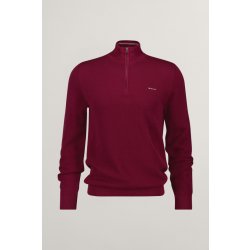 Gant Cotton Pique Halfzip fialová