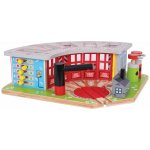 Bigjigs Bigjigs Rail Depo s točnou velké pětimístné – Zboží Dáma