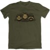 Army a lovecké tričko a košile Triko Bad Badger myslivecké Tři šelmáci olivové