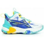 Progress Junior Basketball dětské sportovní boty s kolečkem SLL lehké a prodyšné bílá/modrá/petrol – Zboží Dáma