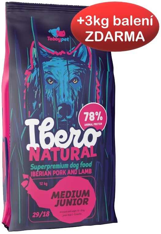 Ibero Natural dog Medium Junior 3 kg