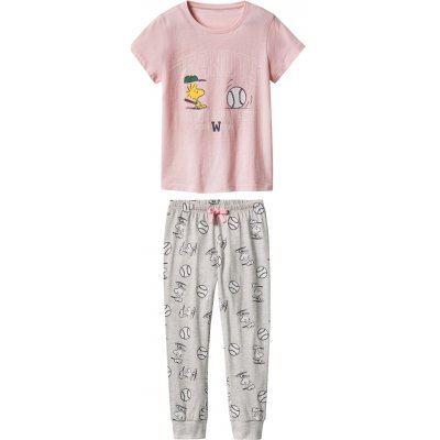 Dívčí pyžamo šedé růžové – Hledejceny.cz