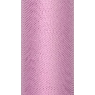 Svatební tyl, šíře 50 cm - pudrově růžová ( 9 m / rol ) – Zboží Dáma