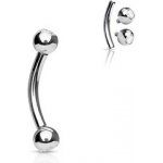 Šperky4U piercing banánek vnitřní závit zirkon titan TIT1011-12063 – Zboží Mobilmania