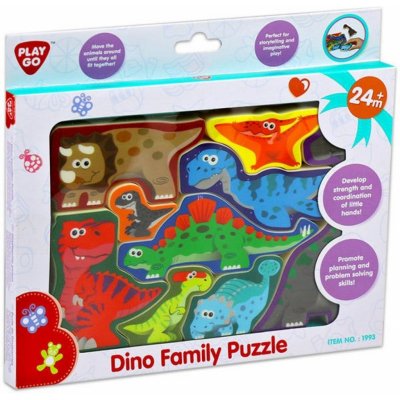 PlayGo 1993 Puzzle/Vkládačka deskové dinosauři