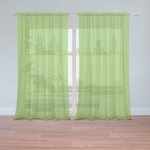 Sablio Záclony Jablečná zelená: 2ks 150x250cm – Hledejceny.cz