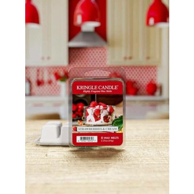 Kringle Candle vonný vosk Strawberry & Cream 64 g – Sleviste.cz