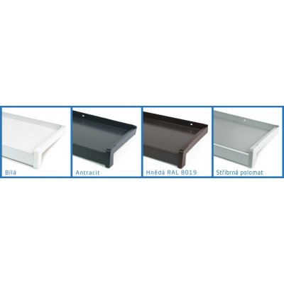 Paramont Venkovní pozink FeZn parapet Ohýbaný 90 mm Hnědý – Sleviste.cz