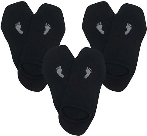 VoXX ponožky Barefoot sneaker 3 páry černá