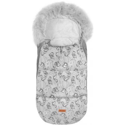 Sensillo do kočárku OLAF Plameniaky 100 x 45 cm Šedý – Zboží Dáma