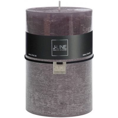 Šedá svíčka Granite válec XXL - Ø 10*15 cm/120h - J-Line by Jolipa – Hledejceny.cz