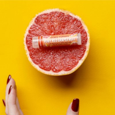 Crazy Rumors Balzám na rty Ruby Red Grapefruit Růžový grep 4,2 g – Hledejceny.cz