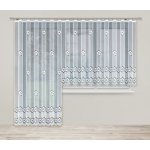 Dekorační žakárová záclona s řasící páskou SAKKARA 250 bílá 200x250 cm MyBestHome – Hledejceny.cz