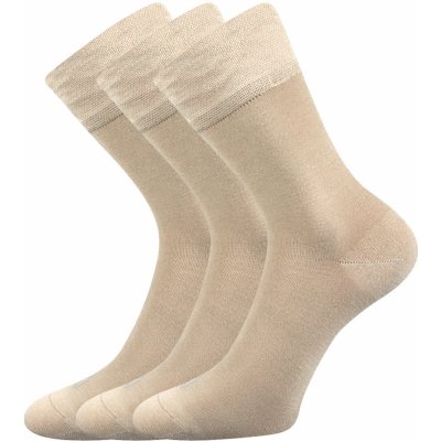 Lonka Bambusové ponožky 3 kusy Deli béžová