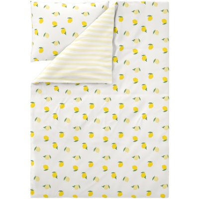 Livarno povlečení z mikrovláknitého saténu citróny 140x200 70x90 – Sleviste.cz