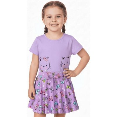 Dívčí sukně s motýli fialková – Zboží Dáma
