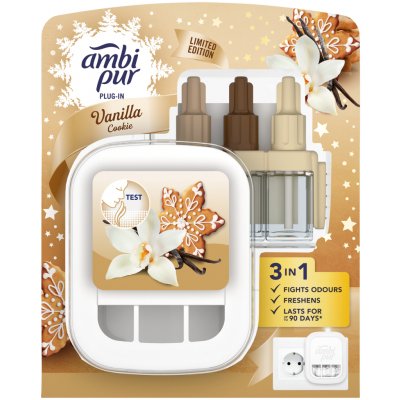 Ambi Pur 3Volution Osvěžovač Vzduchu∘S Chytrým Programováním, Startovací Sada Vanilla Cookie 20 ml – Zboží Dáma